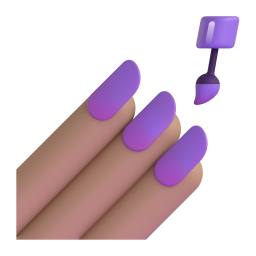 nail polish: medium skin tone appearance on Microsoft