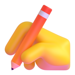 writing hand appearance on Microsoft